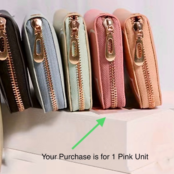 Minnie Mickey Mouse Wristlet Clutch Convertible Long Wallet Dusty Pink - Picture 2 of 16